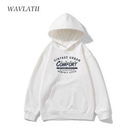 Women's Hoodies Sweatshirts WAVLATII Woman Cool Printed Female Casual Cotton Oversized Tops Lady Khaki Streetwear Long Sleeve Clothes WH2310 230728