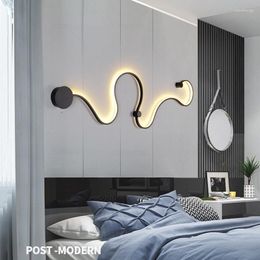 Wall Lamps Modern Bedroom Bedside Study Living Balcony Room Acrylic Home Deco White Lights Iron Body Sconce FixtuCD