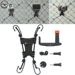 Badminton Sets 3 in 1 Action Camera Backstop Chain Link Fence Mount record Sports Games for 230729