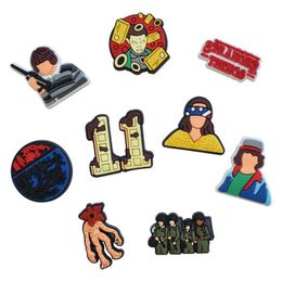 Shoe Parts Accessories Horror Movie Clog Charms Pins Buttons Pvc Shoes Drop Delivery Series Randomly