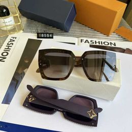 50% OFF Wholesale of new women's Four-leaf clover sunglasses leopard print square polarizer advanced anti ultraviolet glasses