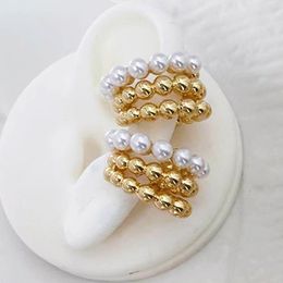 Ear Cuff 5 Pairs Ear Cuff C Shaped Layer Ear Clips No Pierced earrings for women Jewely model women Jewelry Gift 230728