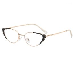 Sunglasses Fashion Brand Trumpet Anti-Blue Light Rays Eyeglasses Frame Women Cat Eye Glasses Designer Clear Lens Computer Optical Eyewear