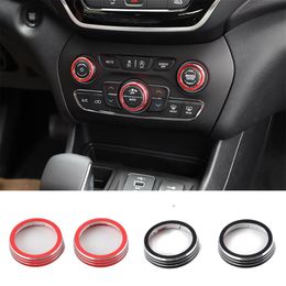 Car CD Switch Button Knob Cover Ring Audio Switch Bezel For Grand Cherokee 2014 Auto Exterior Accessories312N