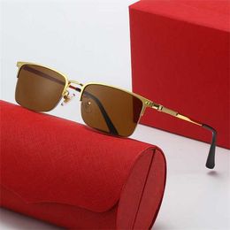 50% OFF Wholesale of sunglasses New Half Business Women's Fashion Hanging Silk Mirror Leg Sunglasses Men's Optical Eyeglass Frame