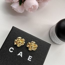 Jewelry Charm Brand Charm Lury Gold Earrings Stainless Steel 925 Silver Jewelry Fashion 2023 New Camellia Earrings Summer Designer Waterproof Non Fade Earrings