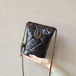 Evening Bag s Small Ball Chain Shoulder Strap Single Cow Leather Bag Fashion Genuine Mobile Phone 230728