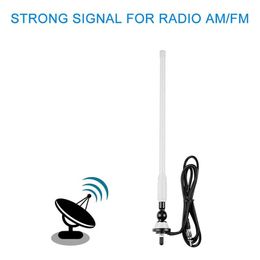 Car GPS & Accessories Marine Boat Radio Antenna Waterproof Rubber Duck Dipole Flexible Aerial FM AM Modulators For Yacht ATV UTV R2560