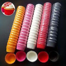 Gift Wrap 1000Pcs Mini Size Chocalate Paper Liners Baking Muffin Cake Cups Forms Cupcake Cases Solid Color Tray Mold #T201832