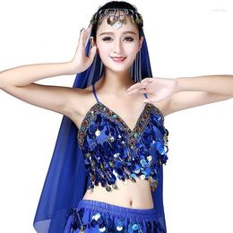 Stage Wear Belly Dance Bra Top Colour Diamond Causeway Piece Pendant Female