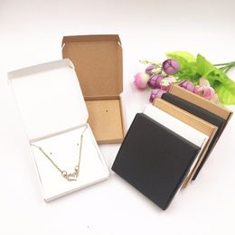 Jewelry Stand 50set Jewelry Displays Paper Boxes for Pendant/Earring/Necklace Carrying Cases Wedding Jewelry Set Gift Packing Box 6*6*1cm 230728