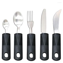 Dinnerware Sets Anti-Shake Tableware Disabled Elderly Aid Cutlery Anti Shake Adaptive Knife Fork Spoon For Children