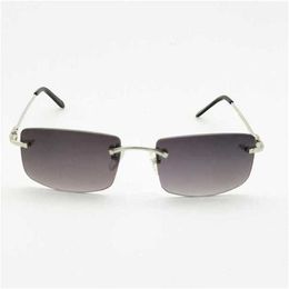 56% OFF Sunglasses 2023 Retro Rimless Men Shades Women Sunglasse Carter Vintage Glasses Accessories of Eyewear for Summer DrivingKajia New