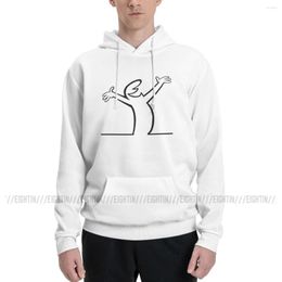 Men's Hoodies La Linea Cartoon Hoodie Man Funny Couple Sweatshirt Hooded Tops Cotton