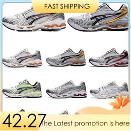 Kayano14 Designer Leather Sneakers - Retro Low Top brooks gray running shoes for Men and Women