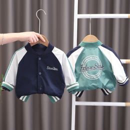 Jackets Boys Girls Baseball Uniform Kids Coat Spring Autumn Clothes Children Casual Loose Long Sleeve Baby Infant Outer Wear 230728