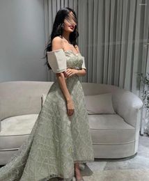 Party Dresses 2023 A-Line Off The Shoulder Prom Sweetheart Floor Length Formal Occasion Dress Evening