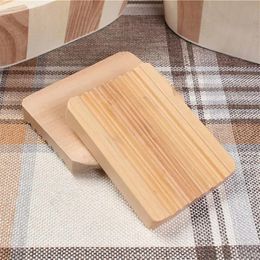 Natural Bamboo Soap Dishes Tray Holder Storage Soap Rack Plate Box Container Portable Bathroom Soap Dish Storage Box