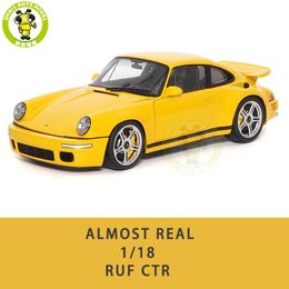 Aircraft Modle 1 18 RUF CTR Anniversary Almost Real 880301 Diecast Metal Model Toy Car Gifts For Father Friends 230728