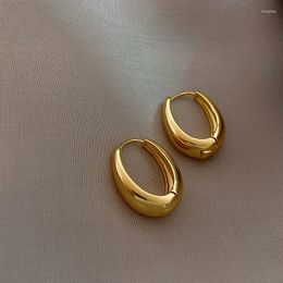 Hoop Earrings Korean Vintage Style 2023 Fashion Network Red Simple And Cool Women's