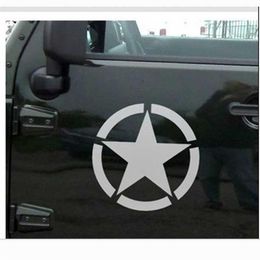 1PC SUV Car Reflective five - pointed Oil Tanker Cover US Army World War II Brothers for JEEP Wrangler230d