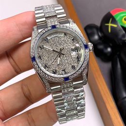 Diamond Watch Automatic Mechanical Watches 40mm Stainless Steel 904L life Watchproof Boutique Wristband Mens Wristwatch Montre De 204J