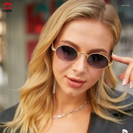 Sunglasses Woman Trendy Fashion Italy Design Round Classic Outdoor Man Party Hiking Riding TAORED