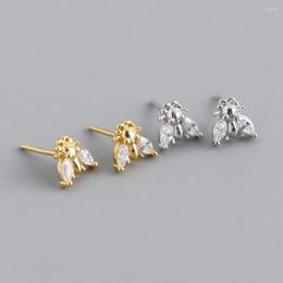 Stud Earrings 925 Sterling Silver Animal Earring For Woman Teen Gothic Style Shinny CZ Daily Wear Piercing Jewellery