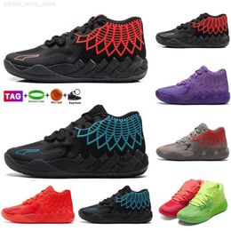 Scarpe da pallacanestro Iridescent Dreams Buzz City Rock Ridge Red Galaxy Mb.01 Rick And Morty In vendita Lamelos Ball Uomo Donna Not From Here