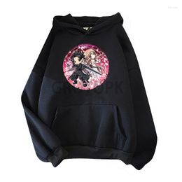 Men's Hoodies Sword Art Online Anime Oversized Sweatshirt Hoodie Harajuku Street Wear Long Sleeve Top Loose Casual And Women's