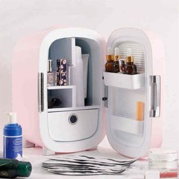 7L Makeup Fridge Beauty Refrigerator Professional Skin Care Intelligent Preservation Home Portable Car zer High Quality BX41 H3155
