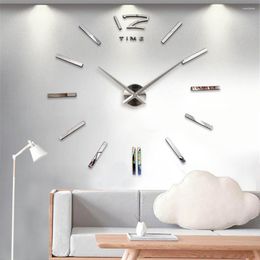 Wall Clocks Clock Bedroom Home Design Needle Quartz Mirror Modern Stickers Decor Acrylic For Room Horloge Living Europe