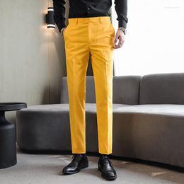 Men's Suits Plus Size Multi Color Selection 2023 Fashion High Quality Casual Business Office Social Club Party Preferred Set Pants