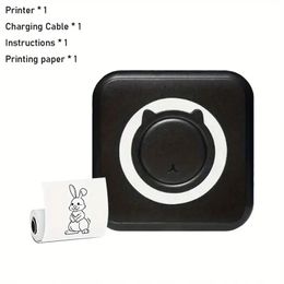 1pc Portable Mini Printer: Inkless Photo Printer for Wireless Printing from iOS/Android Smartphones