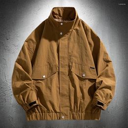 Men's Jackets Casual Coats For Men Japan Style Lightweight Windbreaker Jacket Stand Collar Clothing Thin Autumn Harajuku