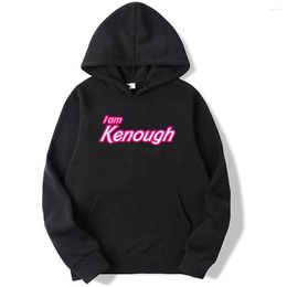 Men's Hoodies I Am Kenough Merch Hoodie Sweatshirt Logo Women/Men Harajuku Pullovers Hooded Cosplay Long Sleeve