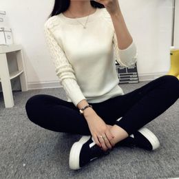 Women's Sweaters Fashion Tops 2023 Women Fried Dough Twist Braid Girls Sweater Korean Pullover Femme Ladies Warm Elegant Woman Clothes 2