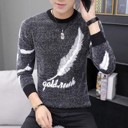 Men's Sweaters Brand Arrival Sweater Men O-neck Fasion Casual Printed Wool Knittin Omme Dropsippin Male Tops Slim Fit