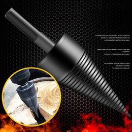 Professional Drill Bits Wood Splitter High Speed Steel Log Firewood Screw Cone Driver Hand For Woodworking Tools336J