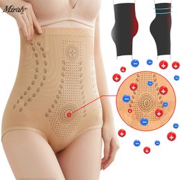 Waist Tummy Shaper Sale Unique Fibre Restoration Shaper Women Tummy Control Shapewear Slimming Waist Trainer Underwear Ion Fat Burning Body shaper 230729