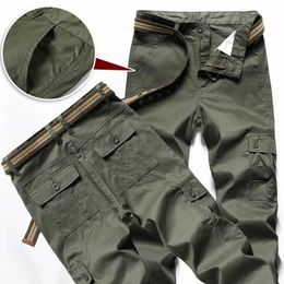 Men's Pants Wear-resistant Trousers Outdoor Stretch Overalls Tactical Waterproof Multi-pocket Straight Special Forces Training