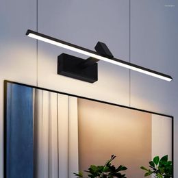 Wall Lamp Indoor Modern El Bathroom Decoration Mounted Beside Bright Black LED 6W/12W Mirror Design Vanity 3000K IP20