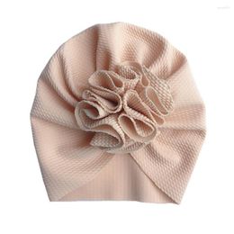 Berets Lovely Flower Soft Baby Girl Turban Spring Infant Toddler Cap Bonnet Headwraps Kids Hat Beanies