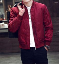 Men's Jackets 2023 Jacket Jacketbrand Mens Quality Thin Coat Bomber Baseball Spring Solid Coats Male Casual Red