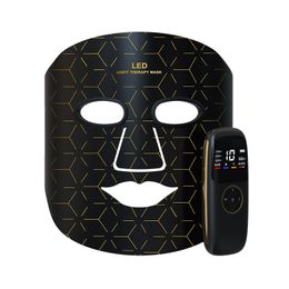 Perfect New 4 Colours LED Face Mask Red Light Therapy for Silica Gel Neck Photon NIR Light Skin Rejuvenation Facial