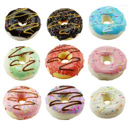 Decorative Flowers Artificial Donuts Model Simulation PU Donut Bread Pography Props For Stress Relief Slow Rebound Fake Food Fun Ornament