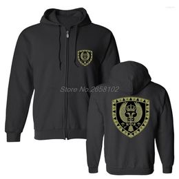 Men's Hoodies Fashion Serbian Armed Forces The Special Brigade Unit Black Sweatshirt Hip Hop Hooded Coat Streetwear