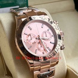 Automatic Watch Clean Factory Bt Better Factory Watches Th122mm 116505 40mm Rose Gold Diamond Panda 4130 Movement Mechanical Automatic Chronograph Mens Watch m Y