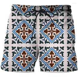 Men's Shorts Arrival Japanese Style Series Pattern 3d Print Beach Pants Summer Swimwear Men Short Quick-drying Mens Swim