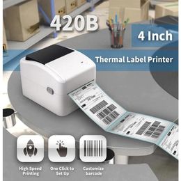 XP-420B Wireless Bluetooth 100mm Labels Printer Barcode Thermal 4X6 Carton Sticker For Express Waybill